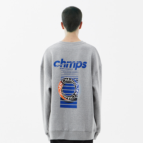 CHMPS ONE CREWNECK CETDMMT03GY