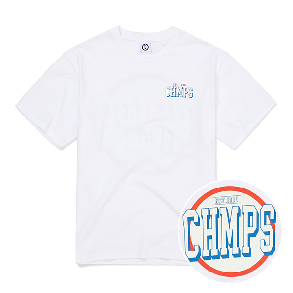 RETRO CHMPS TEE B22ST18WH