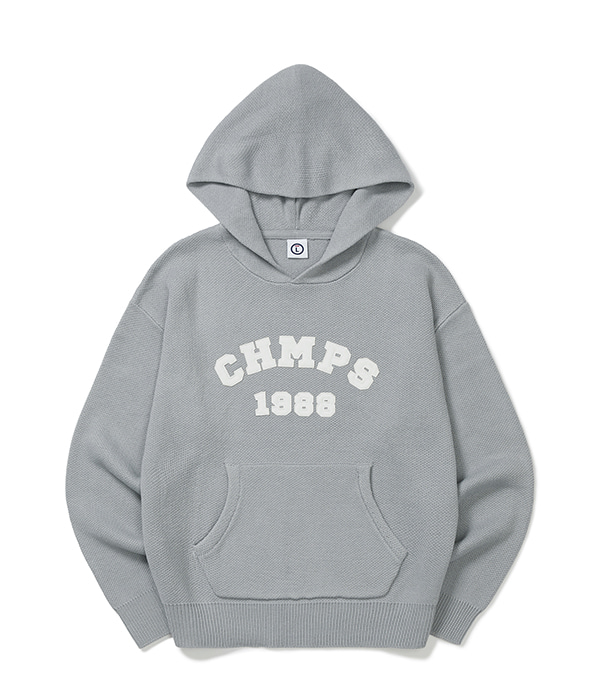 CHMPS PATCH KNIT HOODIE B22FT12AG
