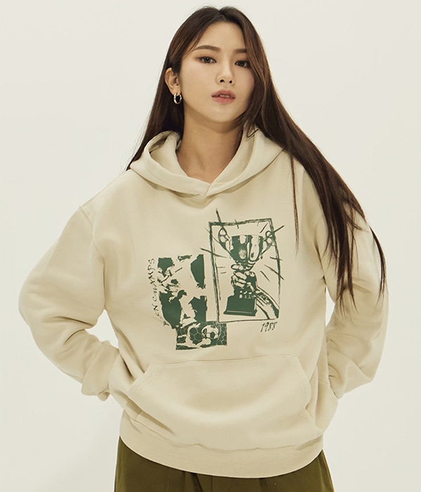 CHMPS TROPHY PIGMENT HOODIE B23FT13CR