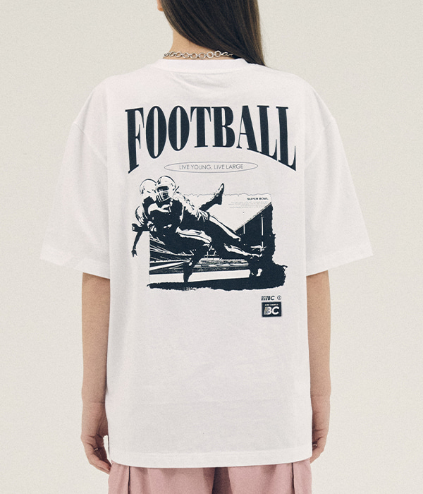 RUGBY BALL LOGO TEE B23ST13WH