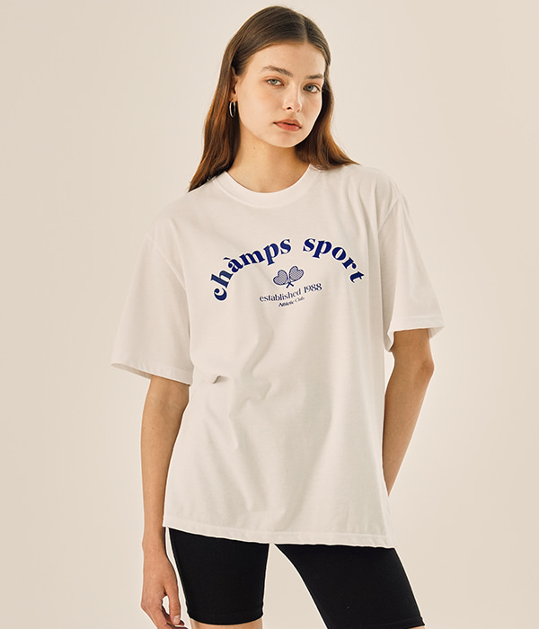 CHAMPS ATHLETIC CLUB LOGO TEE B24ST08WH